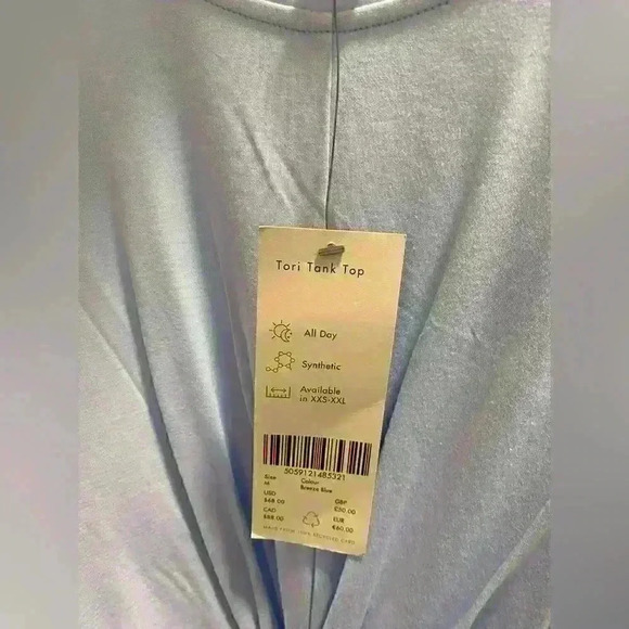 NWT Sweaty Betty Tori Tank Sz M / US 8 in light blue - Picture 3 of 9